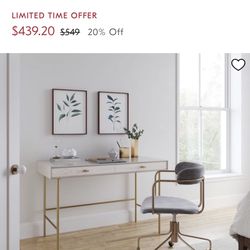 West Elm Desk & Chair 