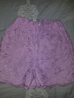 Girls Flower Shorts - Size Girls 8