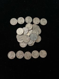 35% Silver Jefferson War Nickels 1943 thr 1945