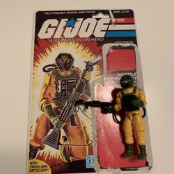 Vintage G I JOE HOSTILE ENVIRONMENT (AIRTIGHT) from 1985 with UNCUT CARD