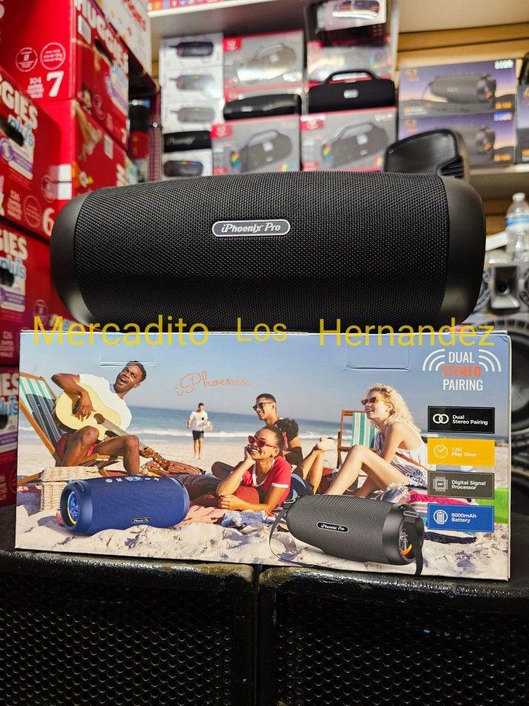 IPHOENIX Pro Series ❗️Bocina Bluetooth Speaker IX-109 - 12hr🔋+++ - AMAZING BASS ❗️BEST PRICE - NEW