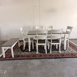Dining Table , Chairs And Bench 