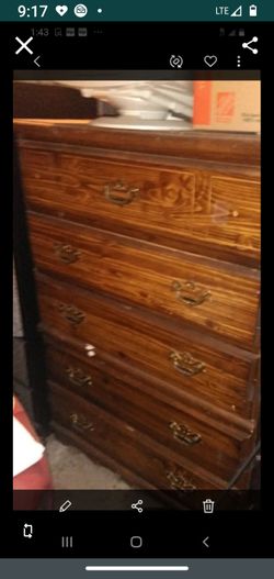 NICE LARGE ANTIQUE CHEST OF DRAWERS $75.