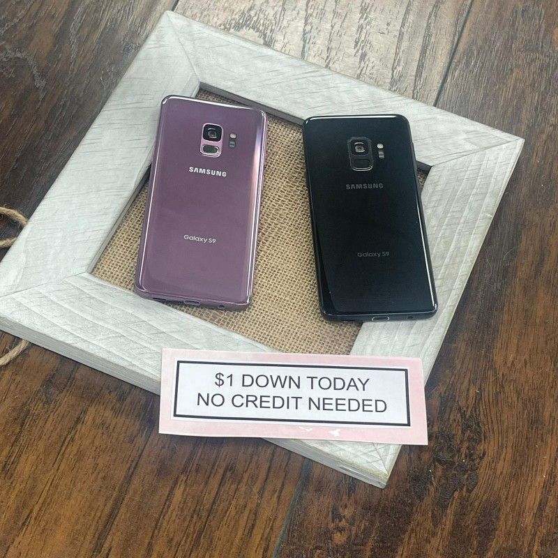 Samsung Galaxy S9 -PAYMENTS AVAILABLE-$1 Down Today 