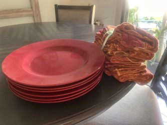 Fall Plates And napkins