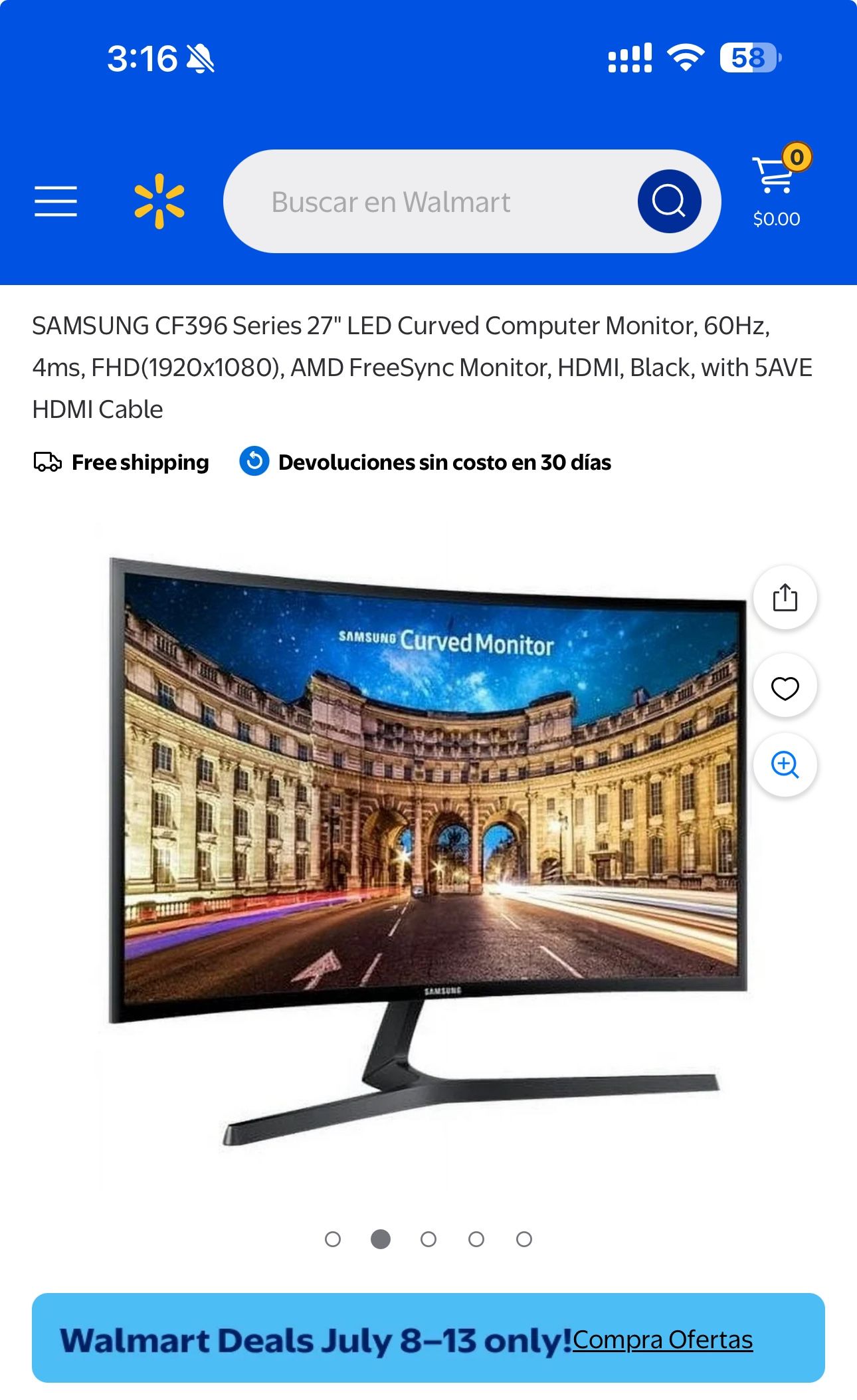 Samsung Curve 27 CF396