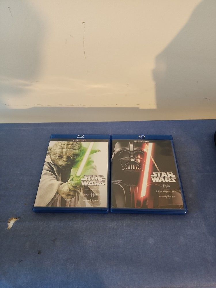 Star Wars Blue Ray/DVD Trilogys 