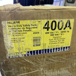 SquareD 400amp disconnect none fusible HU365R