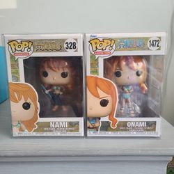 One piece funko pops Nami bundle