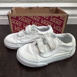 Toddler Size 8 Classic White Vans