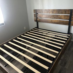 Queen Bed Frame with Drawers