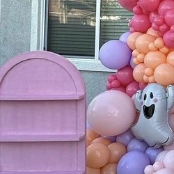 Pink Shelf Backdrop With Stand 