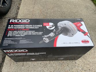 Ridgid K-45AF-5 Drain Cleaning Autofeed Snake Auger Machine with C-1 5/16 in. x 25 ft. Inner Core Cable