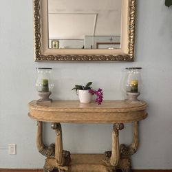 Mirror And Entry Way Table