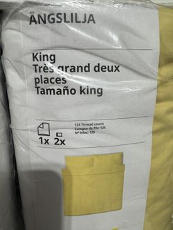 New IKEA King Duvet Cover Set