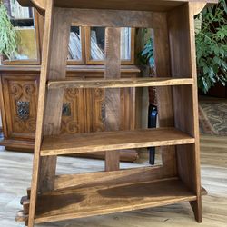 Walnut Bookcase - Handcrafted Custom Woodwork 