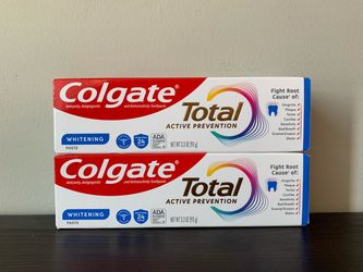 Colgate Total 3.3oz Whitening Toothpaste, Price for Both