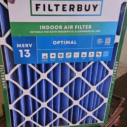 *NEW SEALED* (2) Air Filters MERV 13 20x25x4 Commercial or Residential