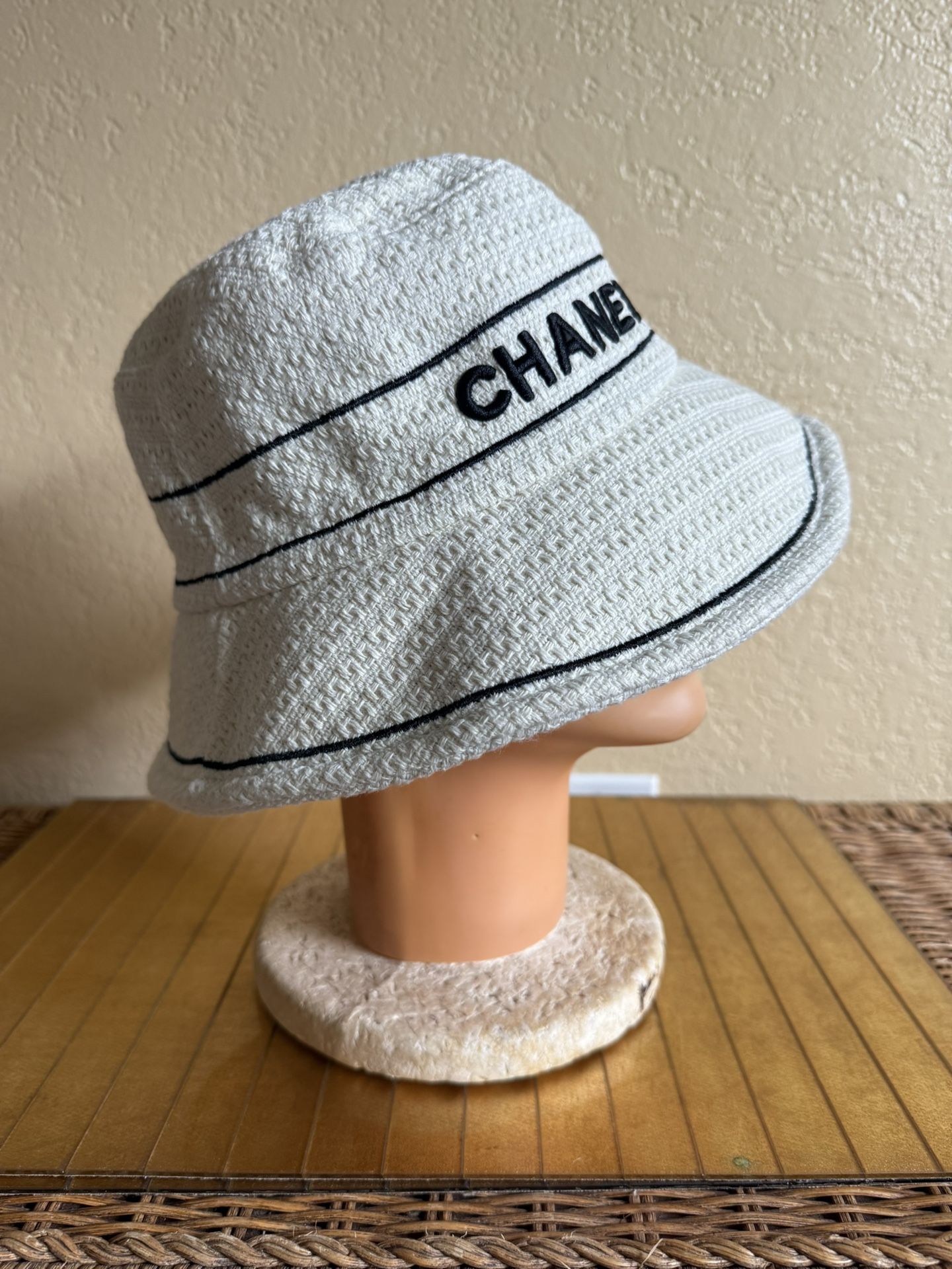 Black And White Tweed, Chanel Bucket Hat