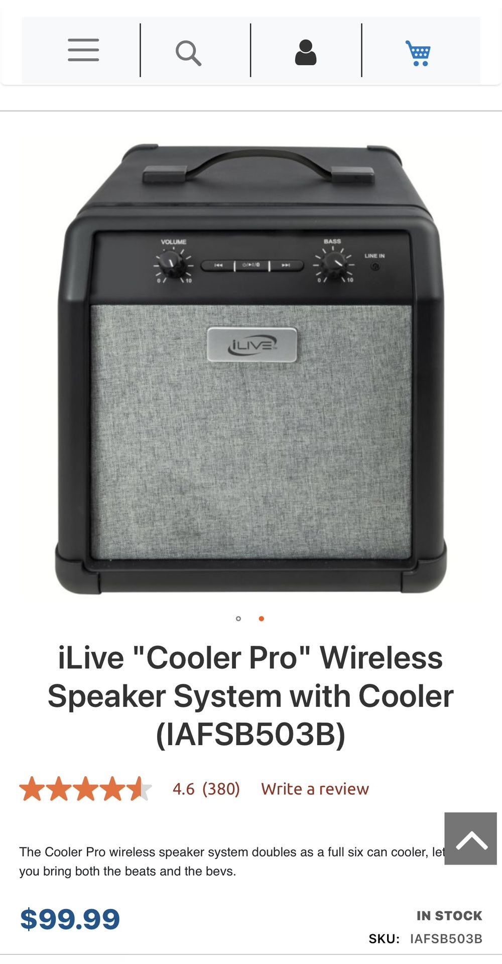 Cooler Pro Wireless Speaker System