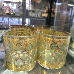4 Vintage Glasses