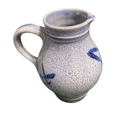 🟢Vintage Porcelain Ceramic Blue Jug/Vase - Made in Germany - 1990s