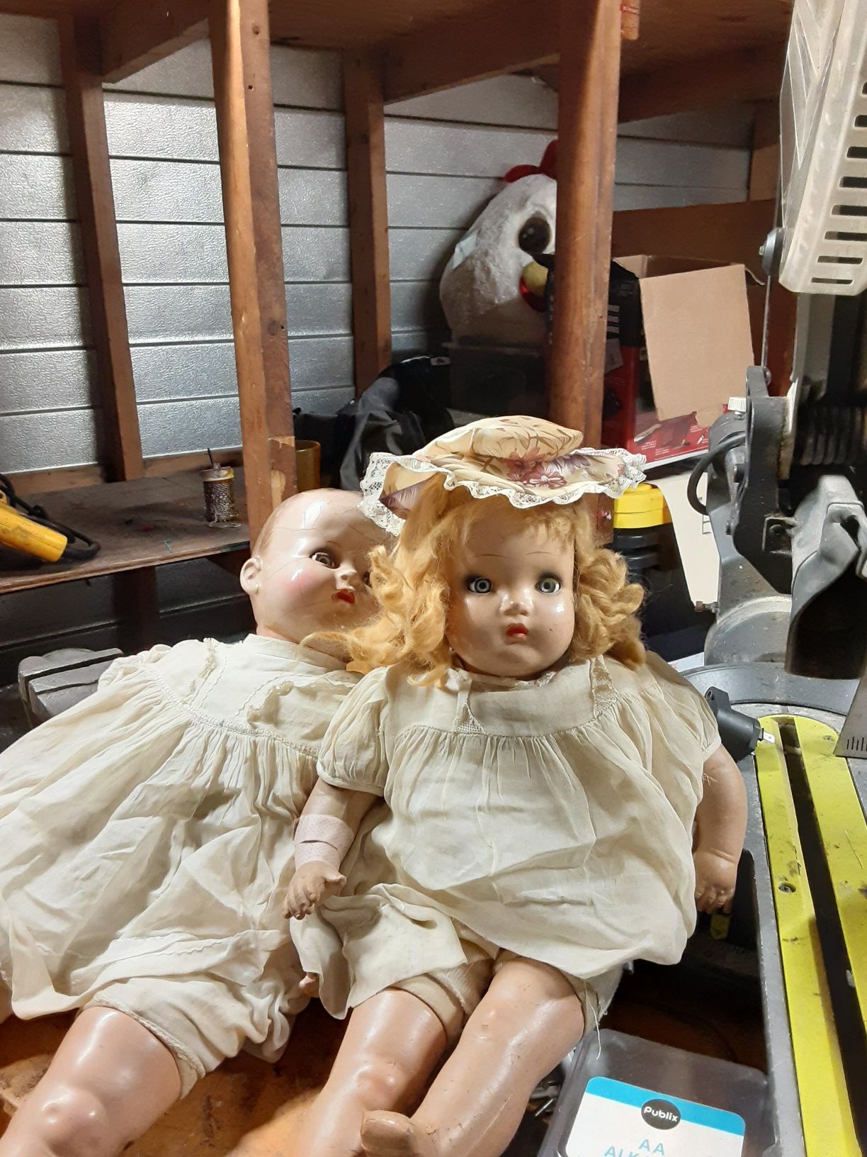 Antique wooden dolls