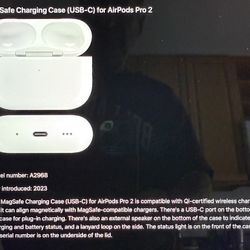 MagSafe Charging Case (USB-C) for AirPods Pro 2 Model A2968