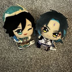 Genshin Impact Venti and Xiao Plushies