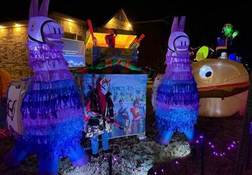 Loot llama & durr burger inflatables