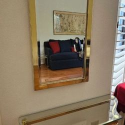  📸 – Hollywood Regency Brass & Glass Entry Set (1970s Glam!) 📸