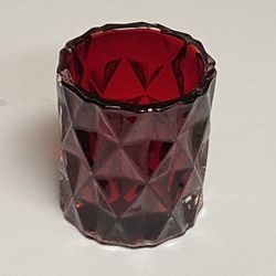 Modern Diamond Ruby red Candle Holder
