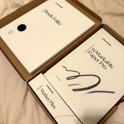 Remarkable paper pro 11.8” paper tablet with marker plus and book folio in mosaic weave 