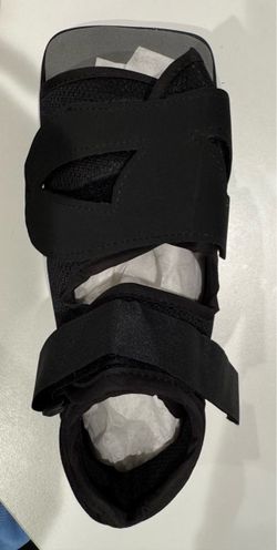Black Medical Walking Boot Orthopedic Brace