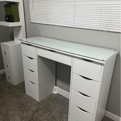 White Vanity Desk 