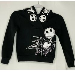 NEW DISNEY Pullover Hoodie XS 6/6X Jack Skellington Nightmare Before Christmas