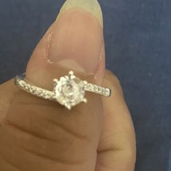 Real 925 Sterling Silver Wedding Ring Size 7