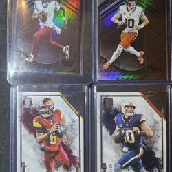 Jayden daniels  & bo nix.      BLACK IMPECCABLE CARDS