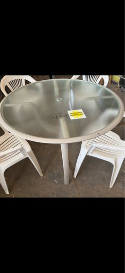 Patio table and chairs