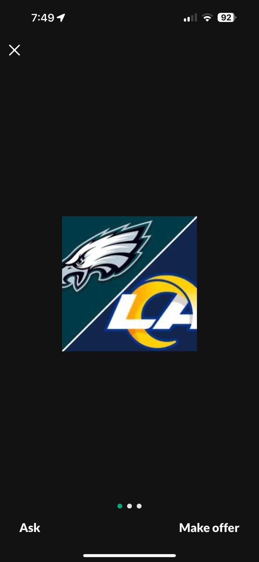 Los Angeles Rams vs Philadelphia Eagles