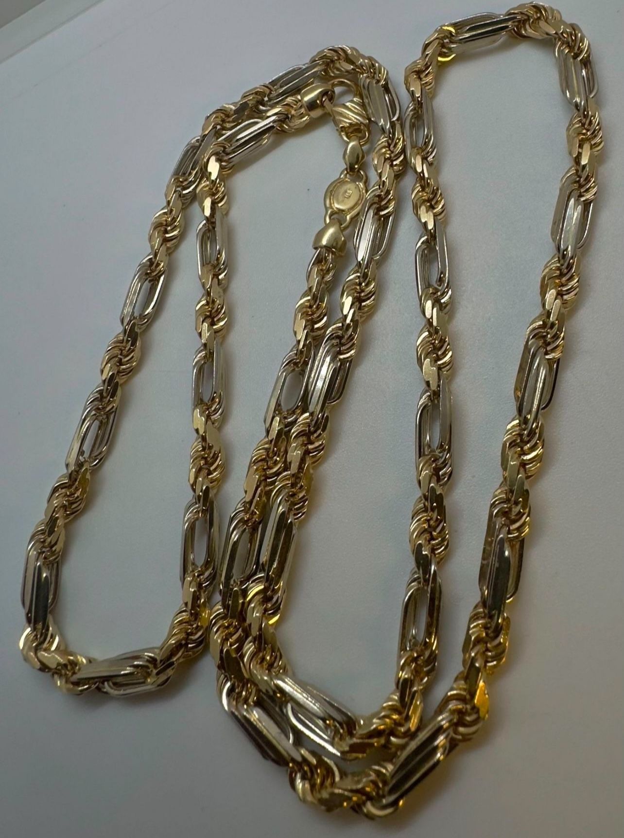 14k Gold Milano Figarope Chain