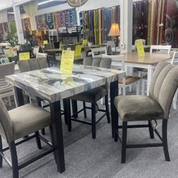5 Pc Dinning Table $649