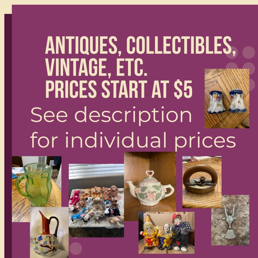 Antiques, Collectibles, Dishes, Statues, Vintage 