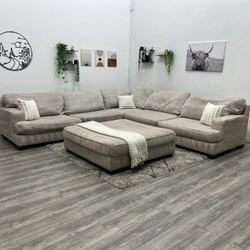 Cream Sectional Couch - Free Delivery