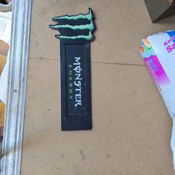 MONSTER ENERGY DOUBLE SIDED METAL SIGN