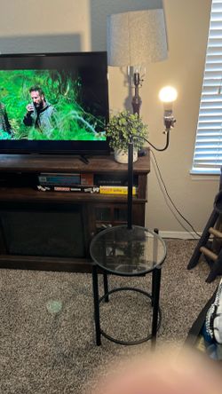 Lamp with table space (needs shade) I have 2 of these only need one