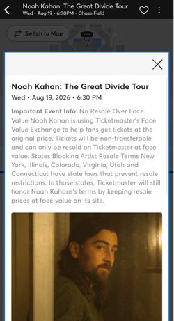 Noah Kahan concert tickets for sale 8/19