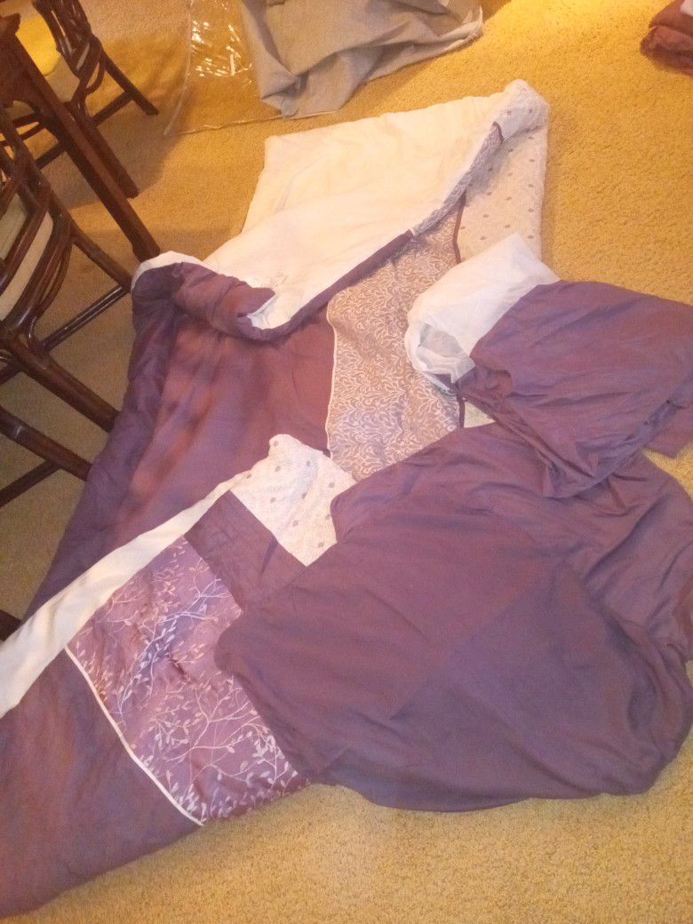 Purple Comforter Set King