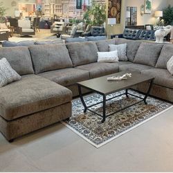 [SPECIAL] Hoylake Chocolate LAF Sectional /couch /Living room set