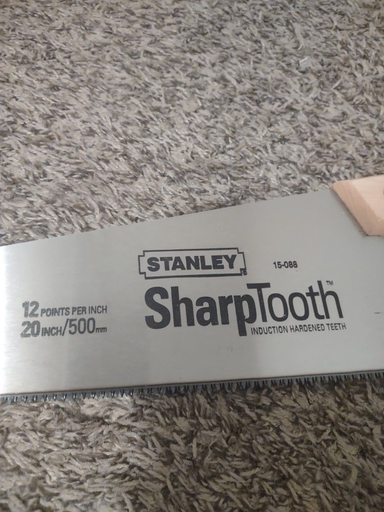 Brand New Stanley Contractor Grade Sharp Tooth Saw